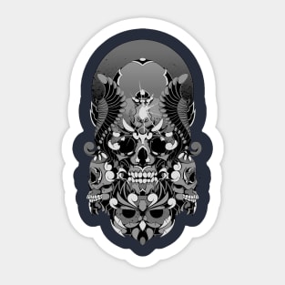 Silver Moon Sticker